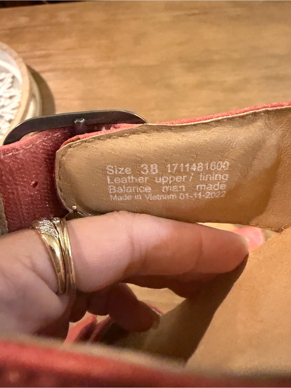 Dansko Tanya Milled Burnished Coral Leather Sandal Women’s Sz EU38/US7.5 - 8 - Picture 5 of 5
